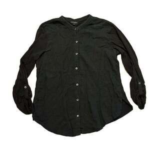 Lucky Brand Black Button Down Shirt Size S